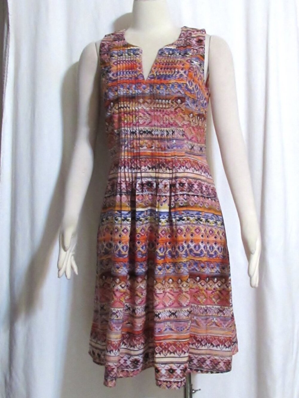 NEW Womens Ladies RABBIT RABBIT RABBIT Silky Colorful Knee Dress 8 Orig $89
